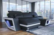 Mini Ecksofa Catania L-Form aus Leder