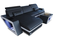 Ecksofa Catania Eleganz L-Form aus Leder