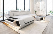 Ecksofa Toscano L-Form in Leder