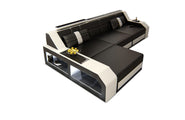 Couch Arezzo L-Form in Leder