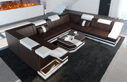 Sofa Bianchi Pur U-Form in Leder