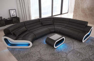Leder Couch Concept C-Form Eleganz