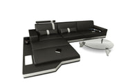 Couch Messana L-Form in Leder