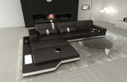 Mini Ecksofa Messana L-Form aus Leder