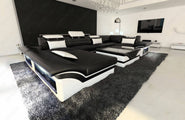 Mini Sofa Enzo U-Form in Leder