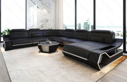 Wohnlandschaft Toscano XXL U-Form in Leder