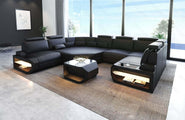 Mini Sofa Asti U-Form in Leder