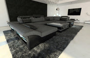 Wohnlandschaft Enzo U-Form in Stoff