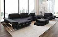 Leder Couch Bari U-Form