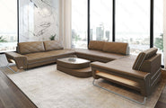 Leder Couch Rotello U-Form