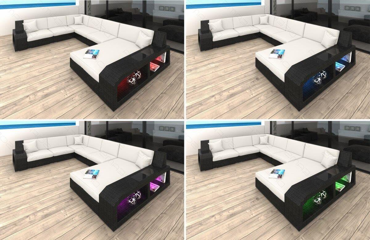 Rattan Sofa Matera XXL – Creme - Bild 4