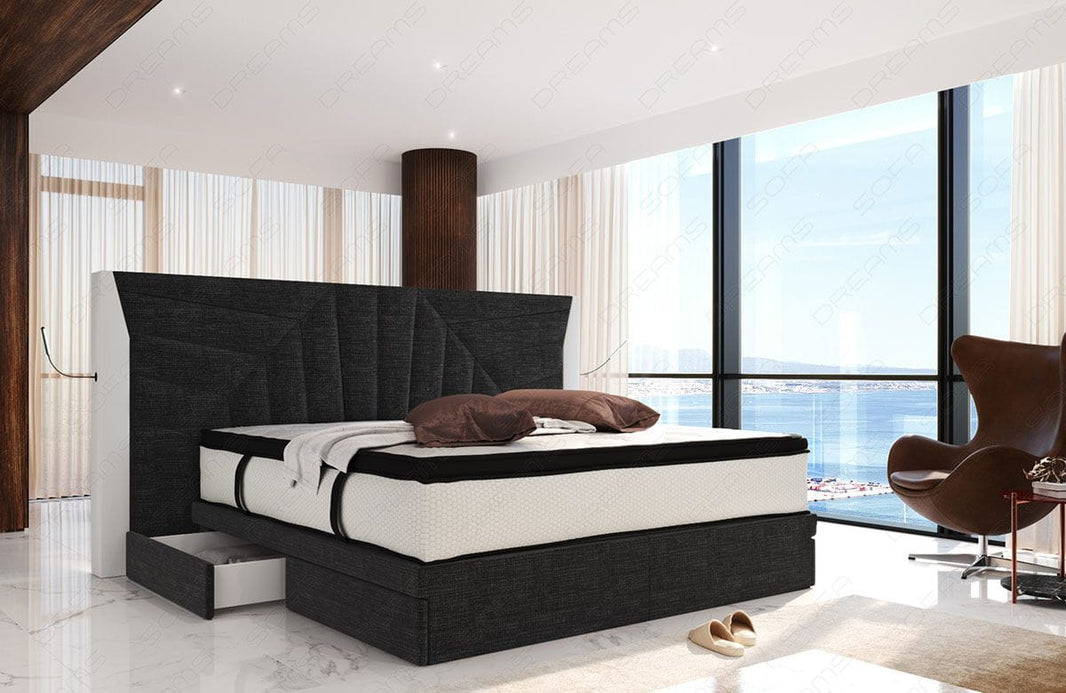 Boxspringbett Monaco Stoffbezug