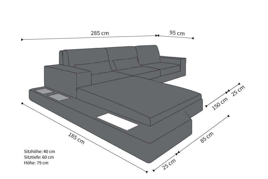 Rattan Sofa Messana L – Creme - Bild 5