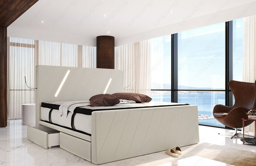 Boxspringbett Toulon Stoffbezug