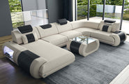 Wohnlandschaft Rimini U-Form aus Stoff
