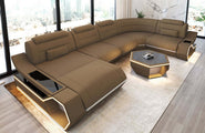Wohnlandschaft Toscano U-Form aus Stoff