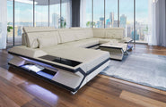 Stoff Wohnlandschaft Napoli U-Form