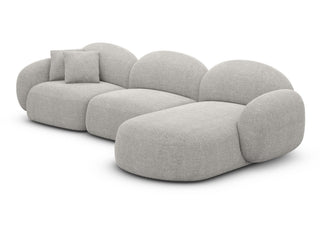 Couch Mirello L-Form in Stoff