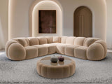 Couch Valderosa L-Form in Stoff