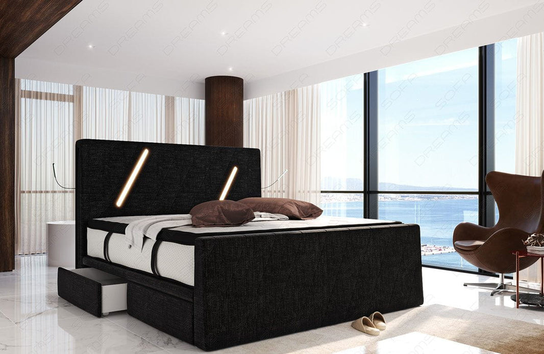 Boxspringbett Toulon Stoffbezug