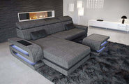 Ecksofa Bologna L-Form aus Stoff