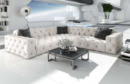 Couch Menorca L-Form in Stoff