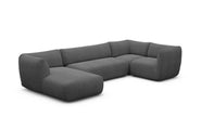 Stoff Wohnlandschaft Madrid U-Form