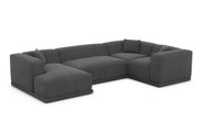 Stoff Wohnlandschaft Merida U-Form
