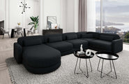 Wohnlandschaft Valencia U-Form aus Stoff