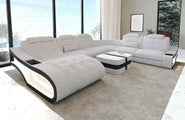 Stoff Wohnlandschaft Elegante XXL U-Form