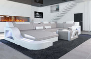 Stoff Wohnlandschaft Palermo U-Form