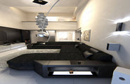 Wohnlandschaft Prato XXL U-Form in Stoff
