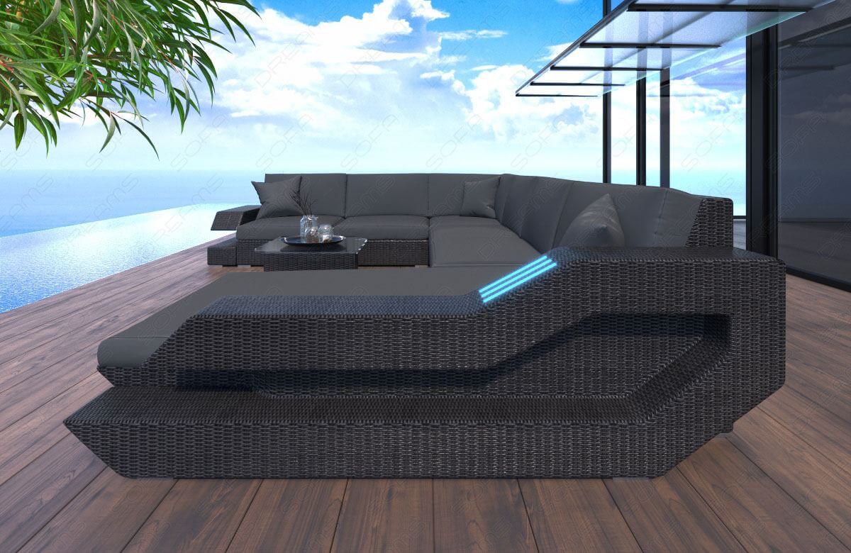 Rattan Sofa Ravenna XXL – Graues Design - Bild 2
