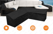 Wohnlandschaft Rattansofa XXL U-Form in Stoff