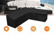 Designsofa Rattansofa Abdeckung Messana U-Form aus Stoff