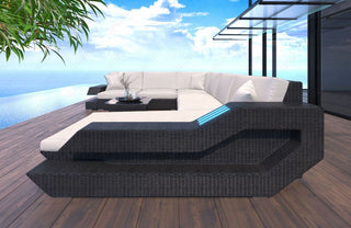 Rattan Sofa Ravenna XXL – Cremefarbenes Design - Bild 3