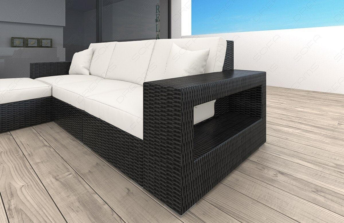Rattan Sofa Messana L – Creme - Bild 3