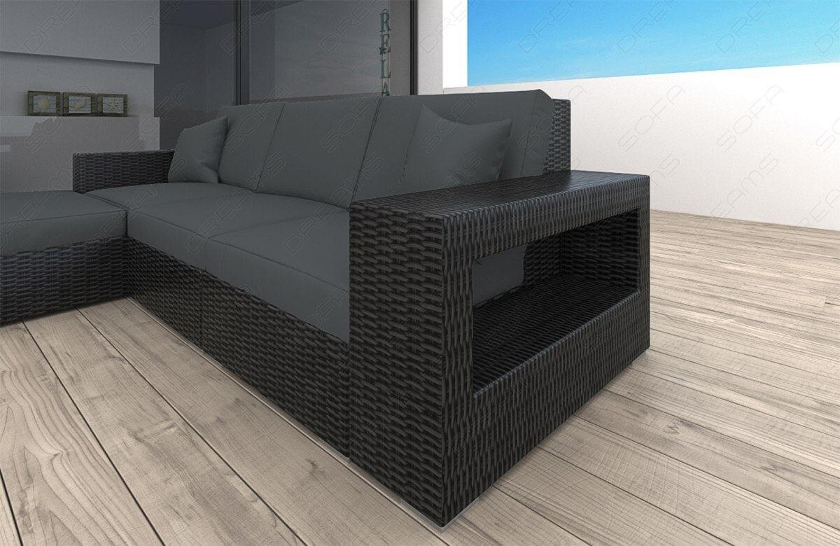 Rattan Sofa Messana L – Grau - Bild 3