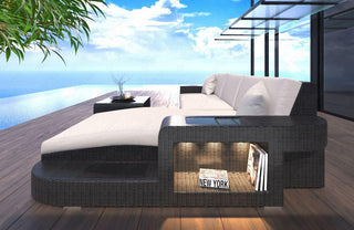 Rattan Sofa Wave L – Creme - Bild 2