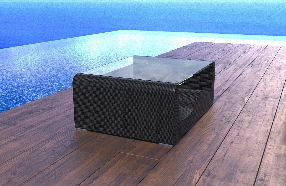 Couchtisch Polyrattan Wave Robust RHF05