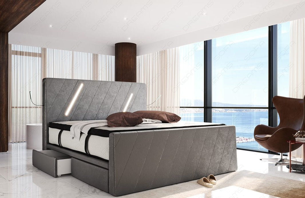 Boxspringbett Toulon Stoffbezug