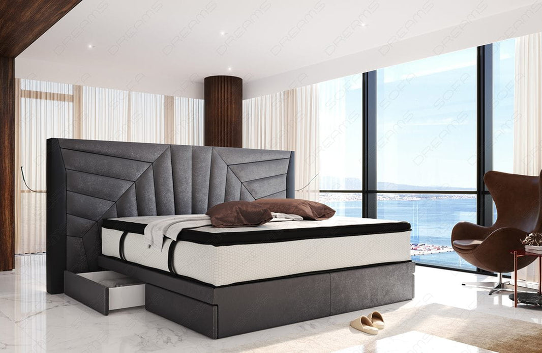 Boxspringbett Monaco Stoffbezug