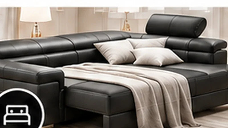 Bettfunktion für Couch Wave L-Form in Stoff