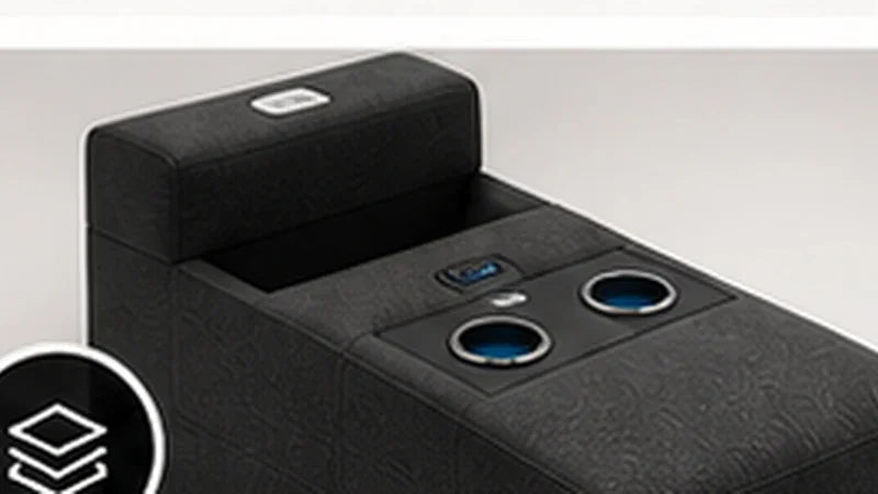 Multifunktionskonsole für Stoff Ecksofa Rotello L-Form