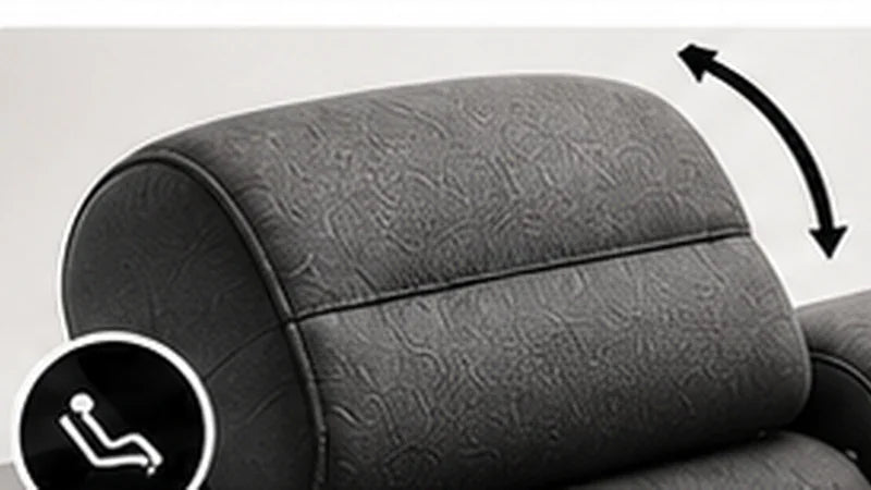 Recliner für Couch Wave L-Form in Stoff