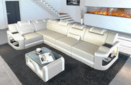 Ecksofa Padua L-Form in Leder