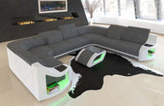 Couchlandschaft Genua U-Form in Stoff