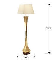 Stehlampe Deco Gold – Elegantes Design für Wohnzimmer - Bild 2