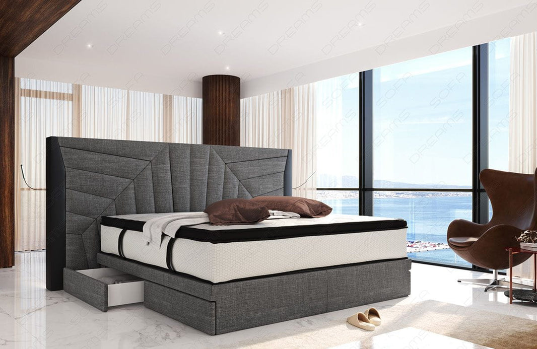 Boxspringbett Monaco Stoffbezug