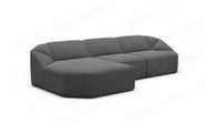 Stoff Ecksofa Cabrera L-Form Kurz